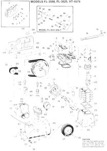 Air-Compressor Parts Diagram and Parts List for FL3508  Campbell Hausfeld Compressor